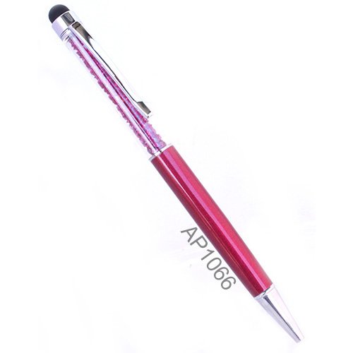 Swarovski Crystal Ballpoint Pen with Stylus Tip - Elegant Plum Color for Writing & Touchscreen Use - Perfect for Office, Gifts & Special Occasions