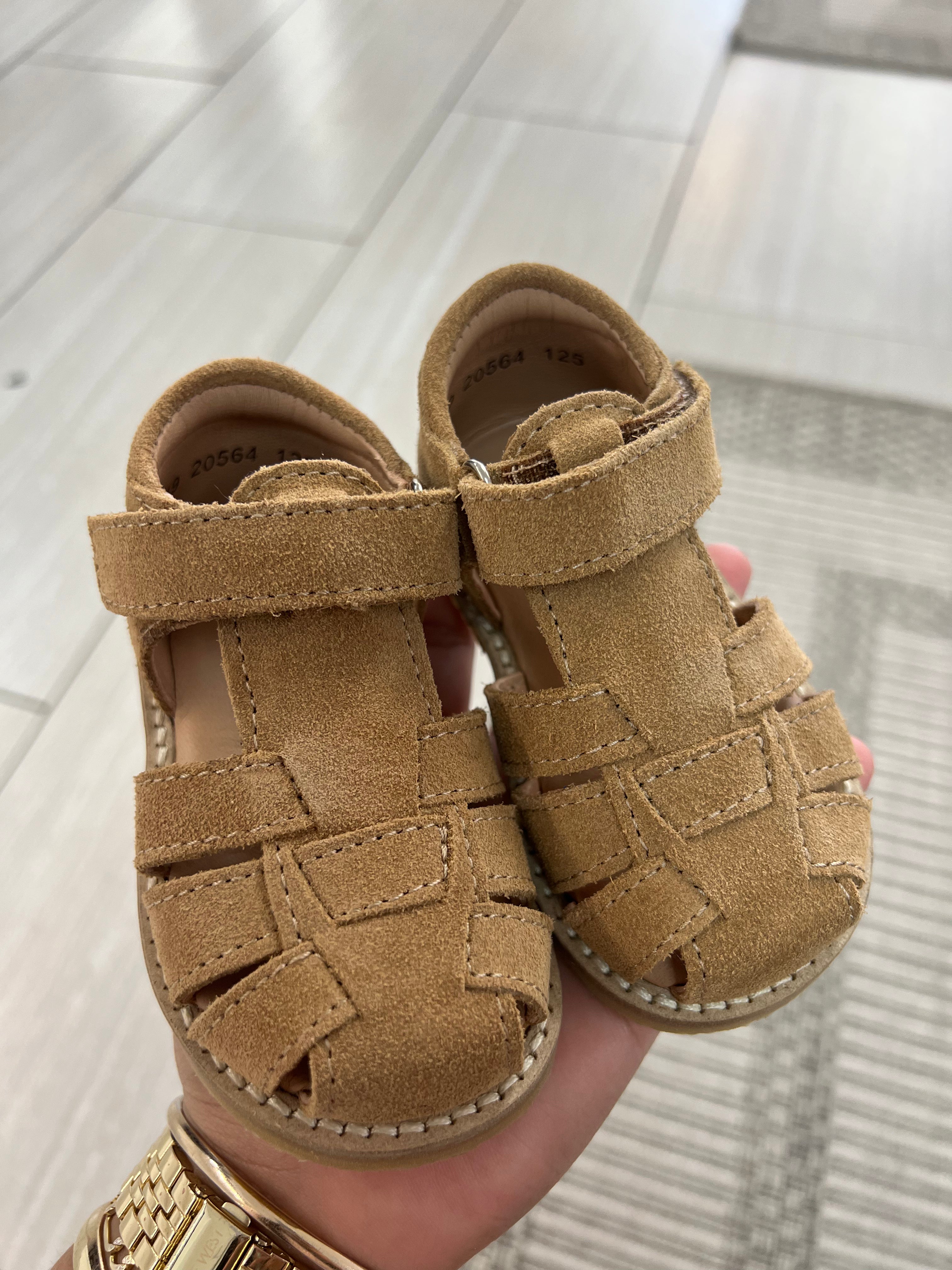 Petit Nord Sahara Suede Baby Sandals - Soft Leather Infant Walking Shoes for Boys & Girls | Perfect for Beach, Park & Summer Outings