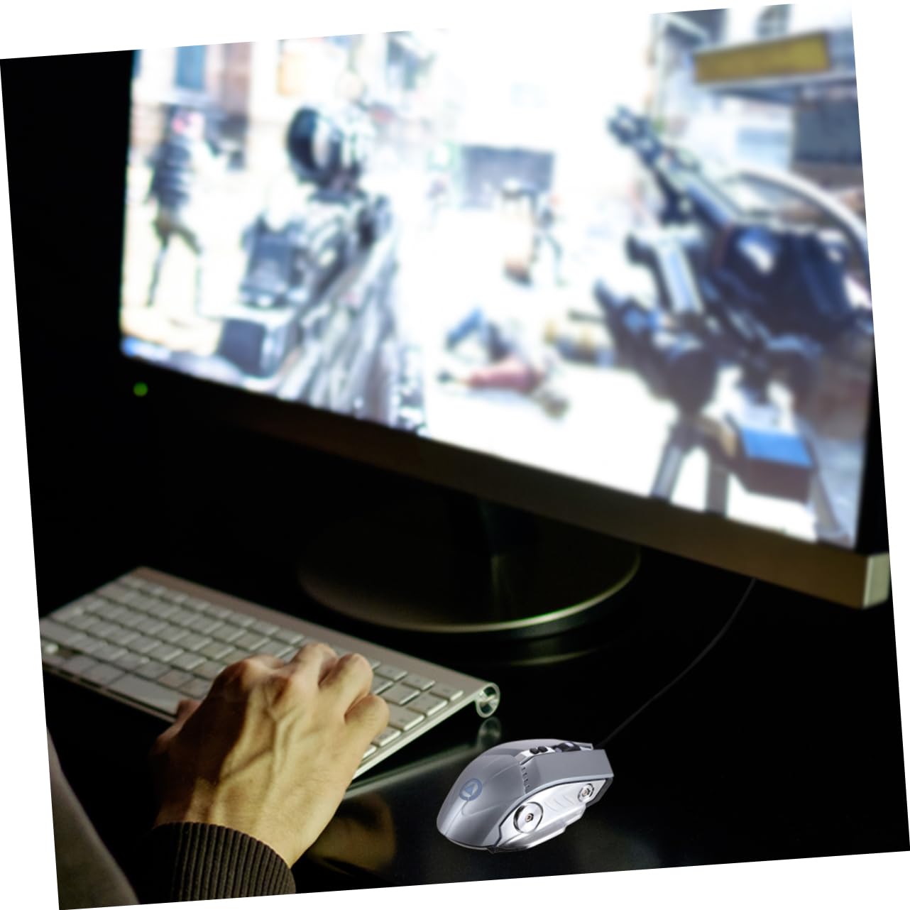 Gadpiparty 3pcs Silent Mechanical Mouse with Backlit, Corded USB Laptop Mouse for Office, Gaming, and Home Use