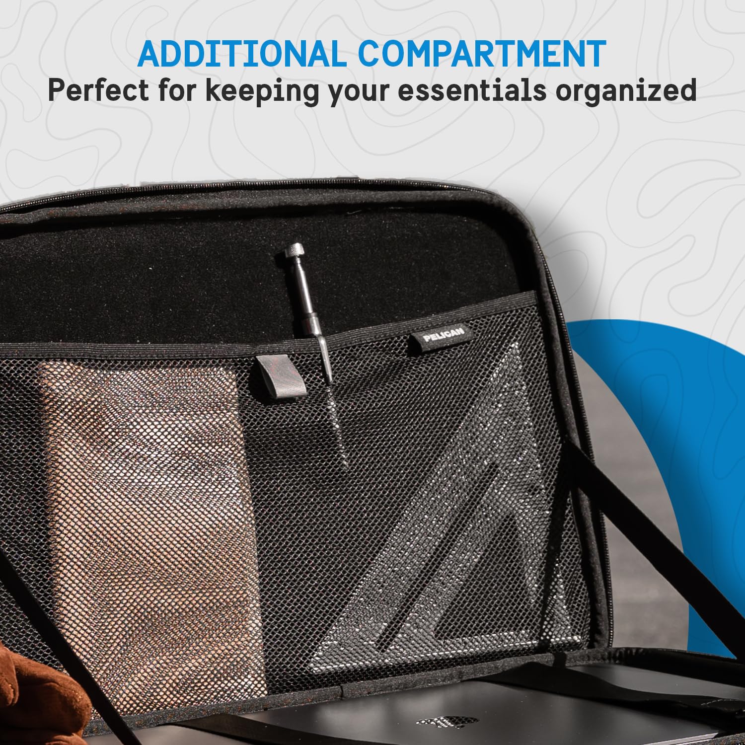 Pelican Adventurer 16 Inch Waterproof Laptop Bag - Heavy Duty Scratchproof Laptop Case with Secure Zip Lock & Elastic Handle - Fits 14 to 16 Inch Laptops (Black) - Perfect for Travel, Business & Daily Commute