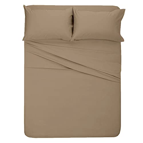 Premium 400 Thread Count 100% Egyptian Cotton RV King Sheets Set (72x80 Inches) - Ultra Soft Long Staple Cotton, 4-Piece Deep Pocket (Up to 15