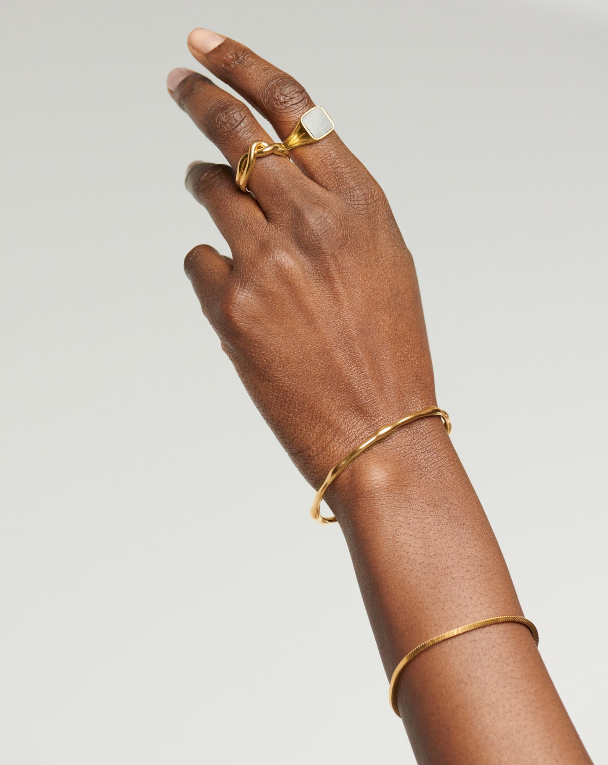 18k Gold Plated Magma Cuff Bracelet for Women - Elegant Statement Jewelry for Parties, Weddings & Special Occasions