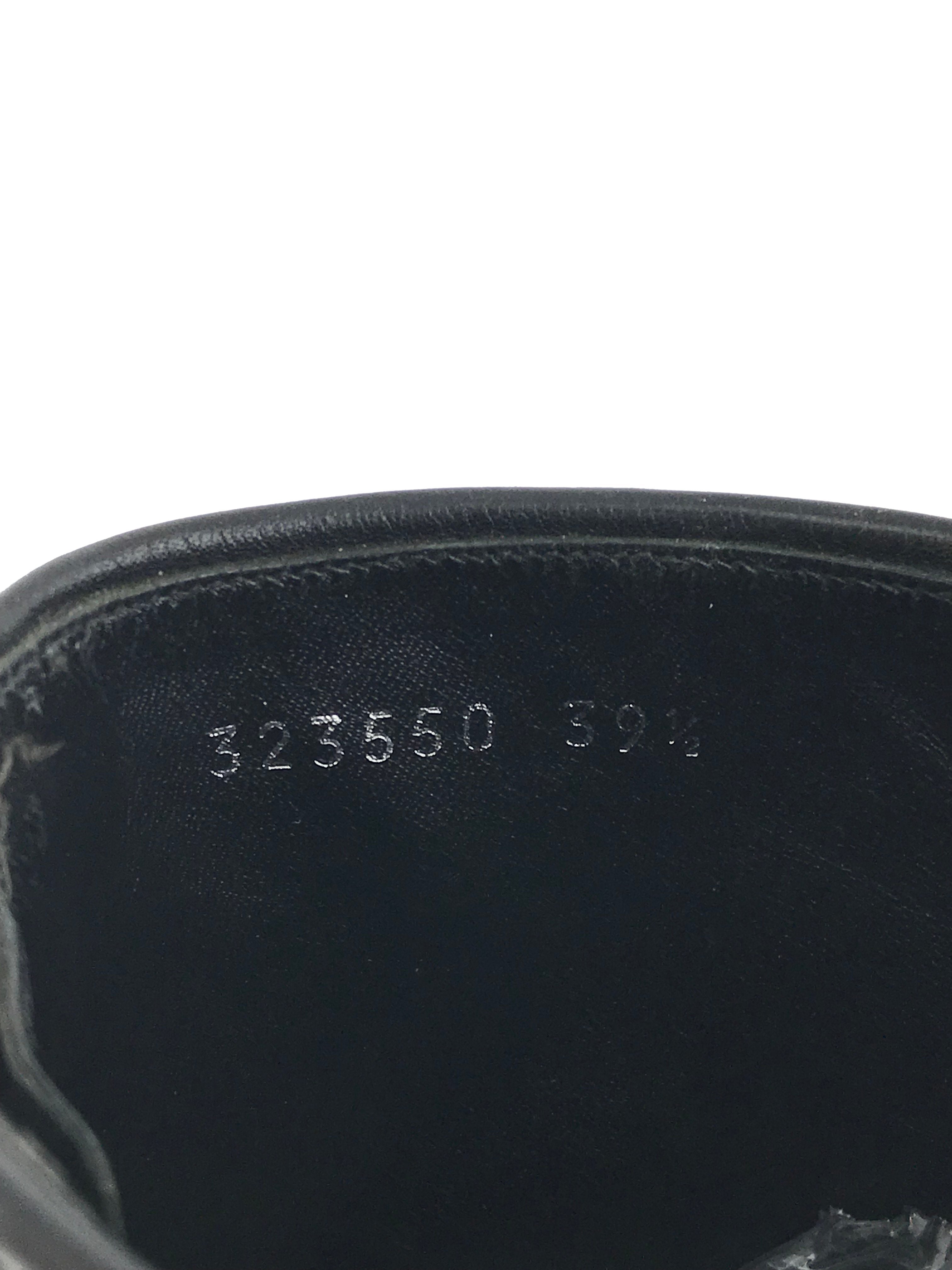 Gucci GG Monogram Embossed Leather Ankle Boots Women's Size 9.5 - Stylish & Comfortable for Office, Party & Night Out