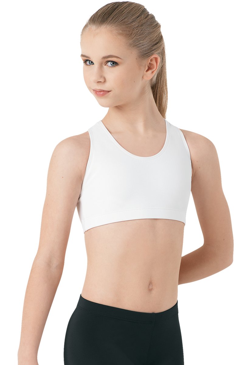 Balera Racerback Sports Bra for Girls - High Support Dance Top - Perfect for Ballet, Gymnastics & Yoga Workouts
