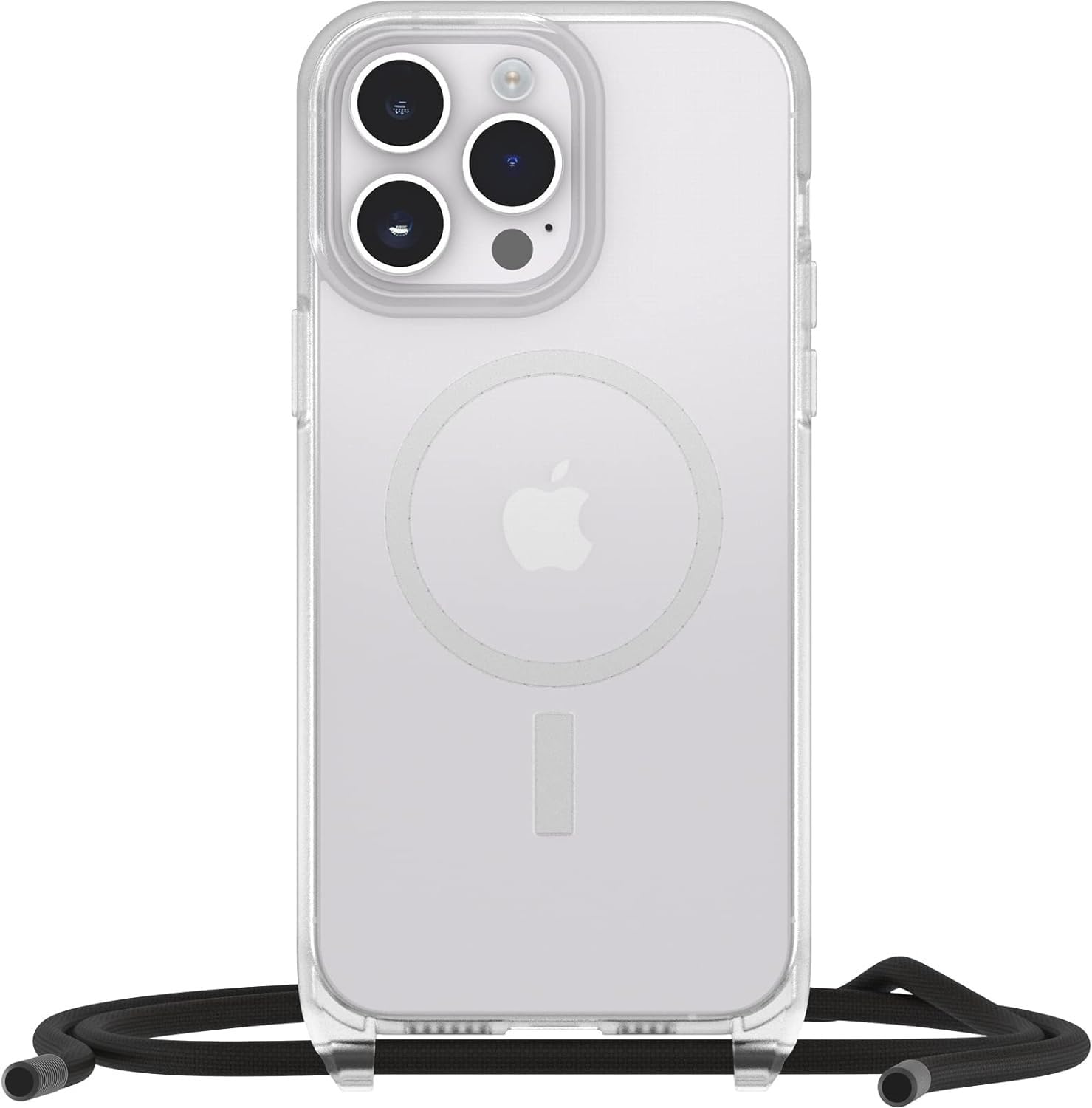 OtterBox React Slim Protective Case with MagSafe for iPhone 14 Pro Max - Military-Grade Drop Protection, Adjustable Detachable Necklace Strap, Ultra-Thin Clear Design - Perfect for Gym, Travel & Outdoor Activities