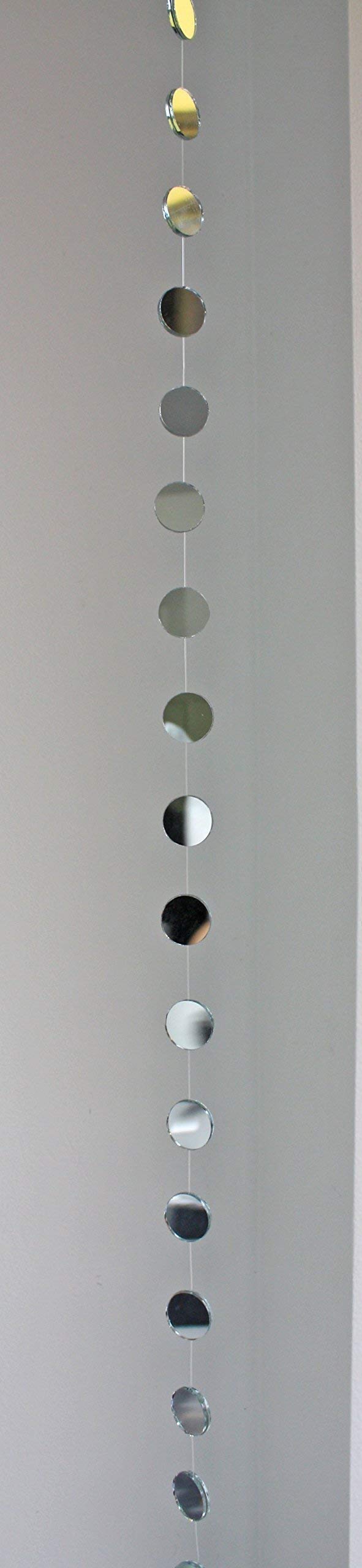 48 Inch Mirror Garland Strand - Real Mirror Sun Catcher Mobile for Home Decor, Wedding, Party & Nursery