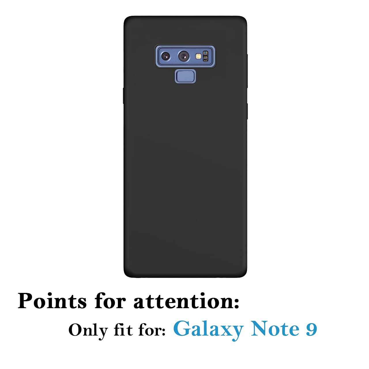 Custom Samsung Galaxy Note9 Phone Case - Personalized Photo & Text Name - Anti-Scratch Shock-Resistant Soft TPU Protective Cover (Black) - Perfect for Everyday Use, Travel & Gift Giving