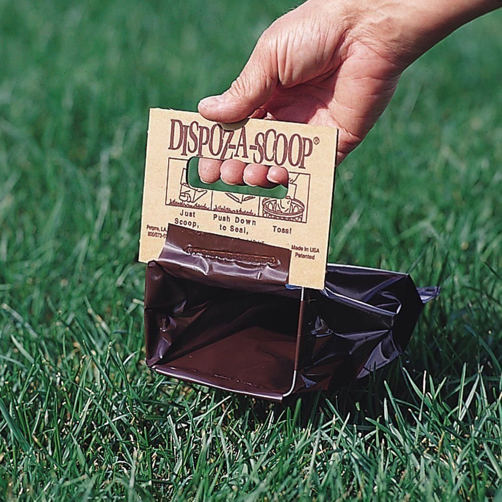 HealthPro Dispoz-A-Scoop - 500 Pack No Touch Sanitary Dog Waste Scoopers for Easy Cleanup | Perfect for Parks, Backyards & Dog Walking