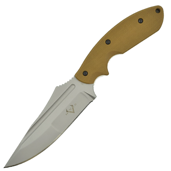 Vnives Frontier Survivor Fixed Blade Knife - High Carbon Steel Survival Knife for Outdoor Camping, Hunting, and Bushcraft | Durable Tactical Knife for Wilderness Adventures