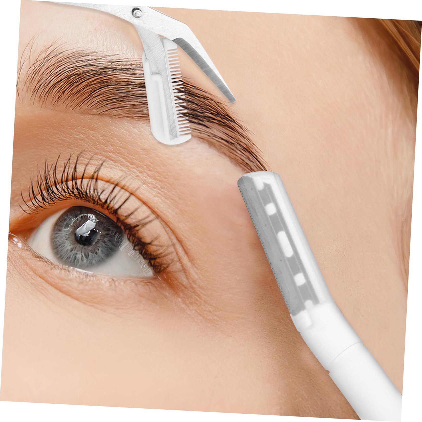 Professional Eyebrow Grooming Kit - Brow Shaping Set with Trimmer, Razor & Scissors for Women - Perfect for Salon, Home Use & Travel Beauty Essentials