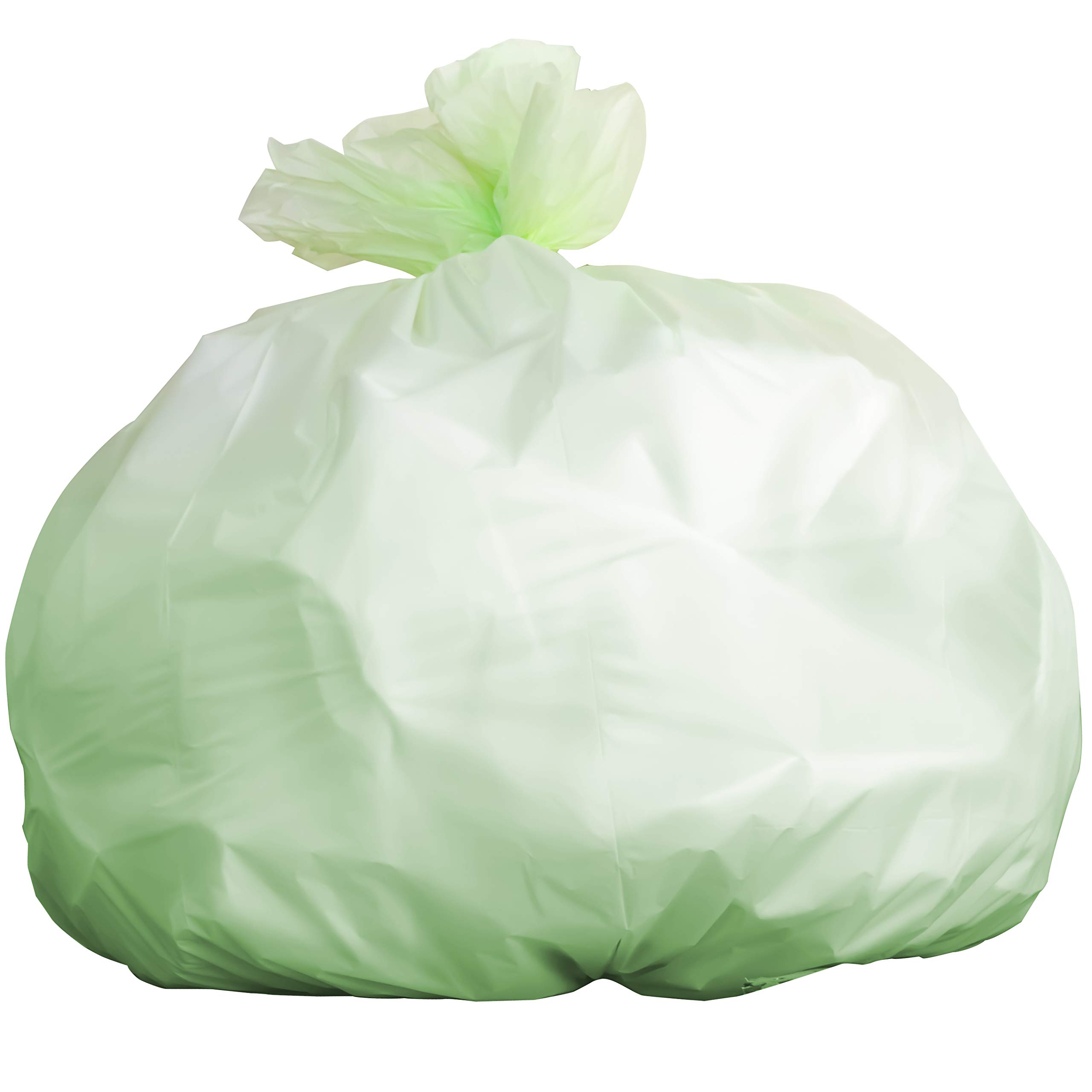 13 Gallon Compostable Trash Bags - 20 Count ASTM D6400 & BPI Certified Eco-Friendly Kitchen Garbage Bags for Food Scraps, Compost Bins, and Green Homes - Plant-Based Biodegradable Tall Trash Can Liners for Sustainable Living