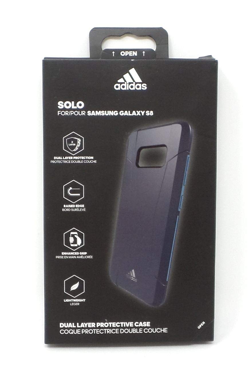 Adidas Solo Case Dual Layer Protection for Samsung Galaxy S8 - Navy Blue Phone Cover | Shockproof & Scratch Resistant | Perfect for Outdoor Activities & Daily Use