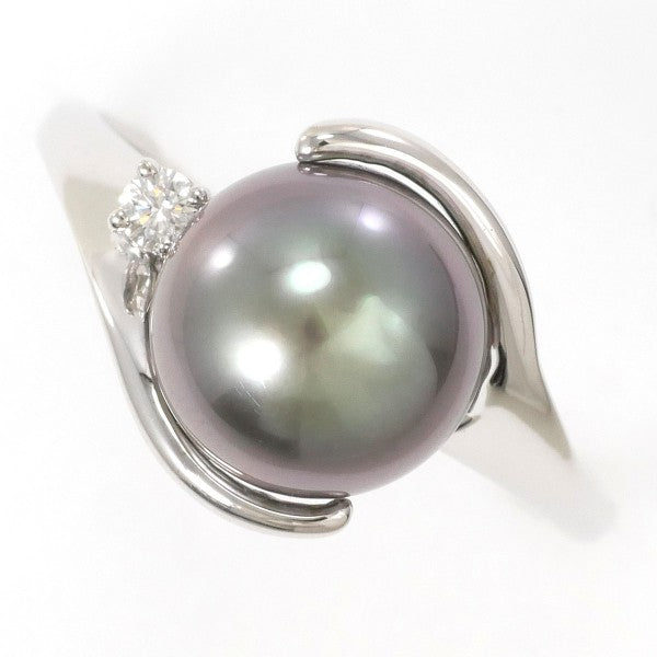 14K White Gold Pearl and Diamond Ring for Women - Elegant Bridal, Wedding, Anniversary & Gift Jewelry