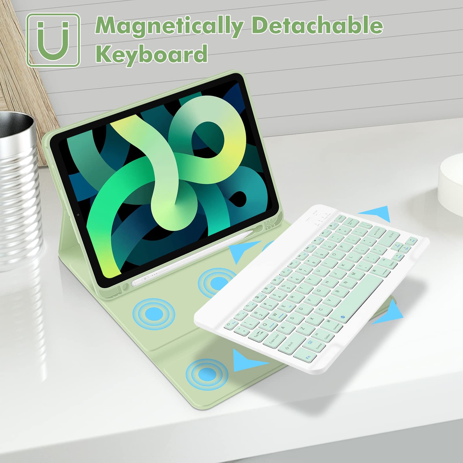 GOKOCO Detachable Bluetooth Keyboard Case for iPad Air 11