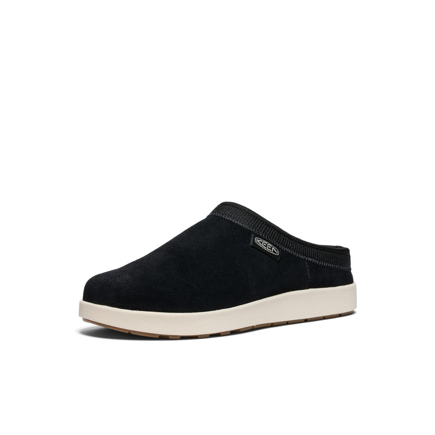 Women's Elle Suede Mule Slip-On Shoes - Black/Birch | Comfortable & Stylish Loafers for Casual Wear, Office & Everyday Outfits