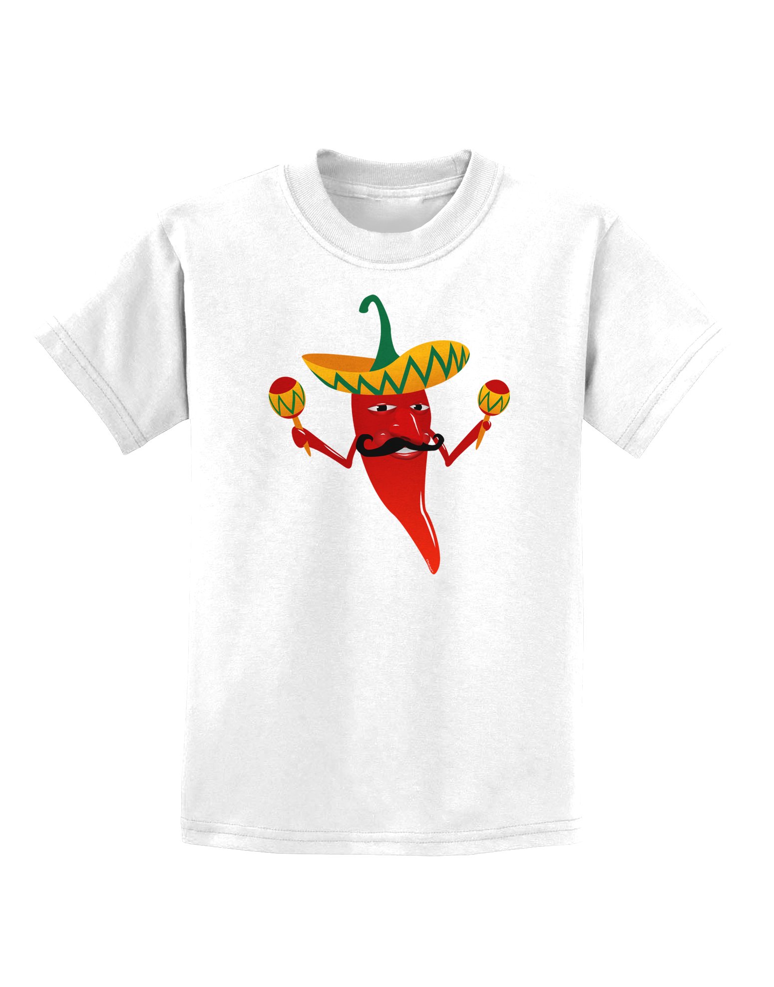 Red Hot Mexican Chili Pepper Kids T-Shirt - Fun Spicy Graphic Tee for Boys & Girls - Perfect for Cinco de Mayo, Mexican Fiesta & Family Matching Outfits