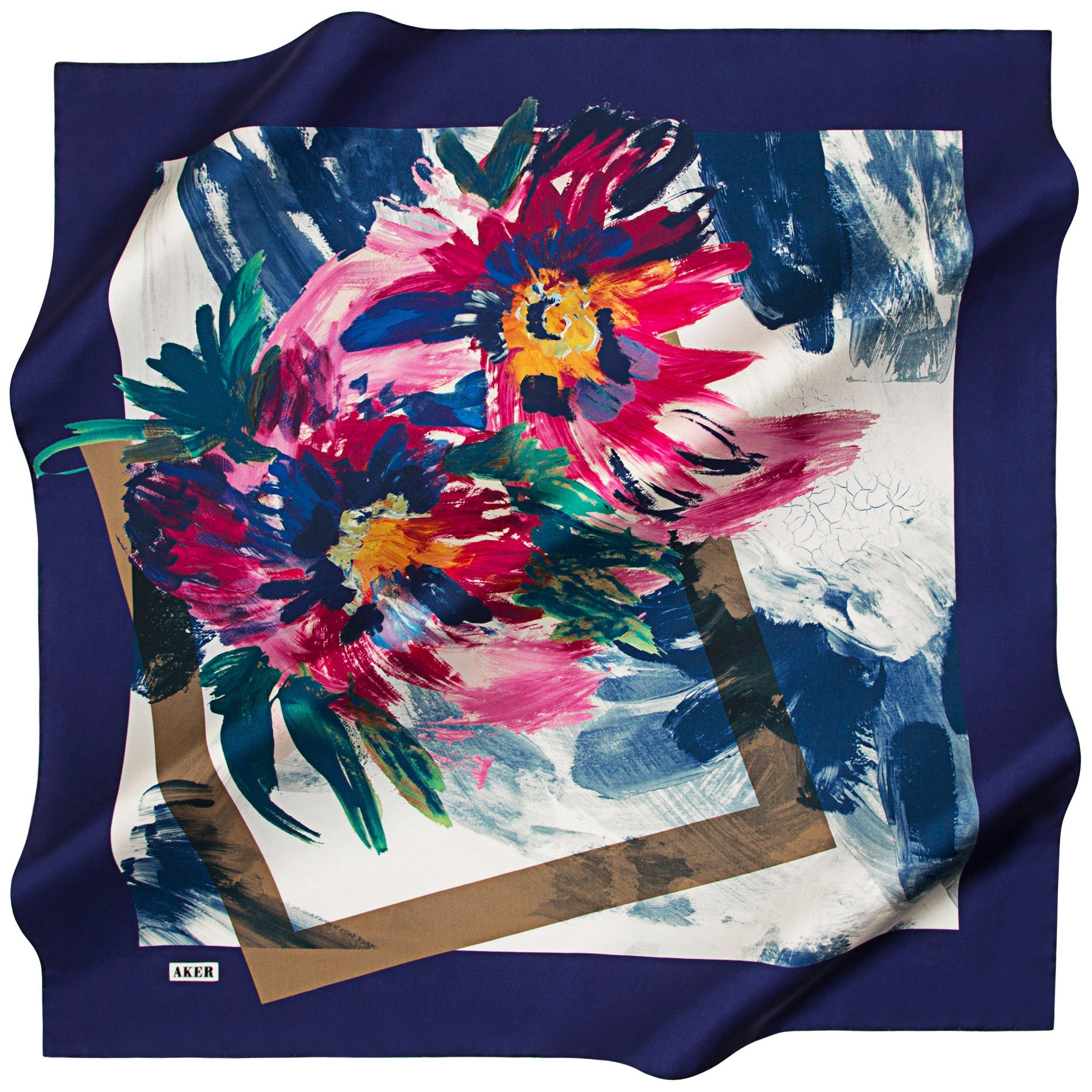 Aker Givanni Turkish Silk Wrap Scarf No. 23 - Luxury Womens Fashion Accessory for Parties, Weddings & Special Occasions