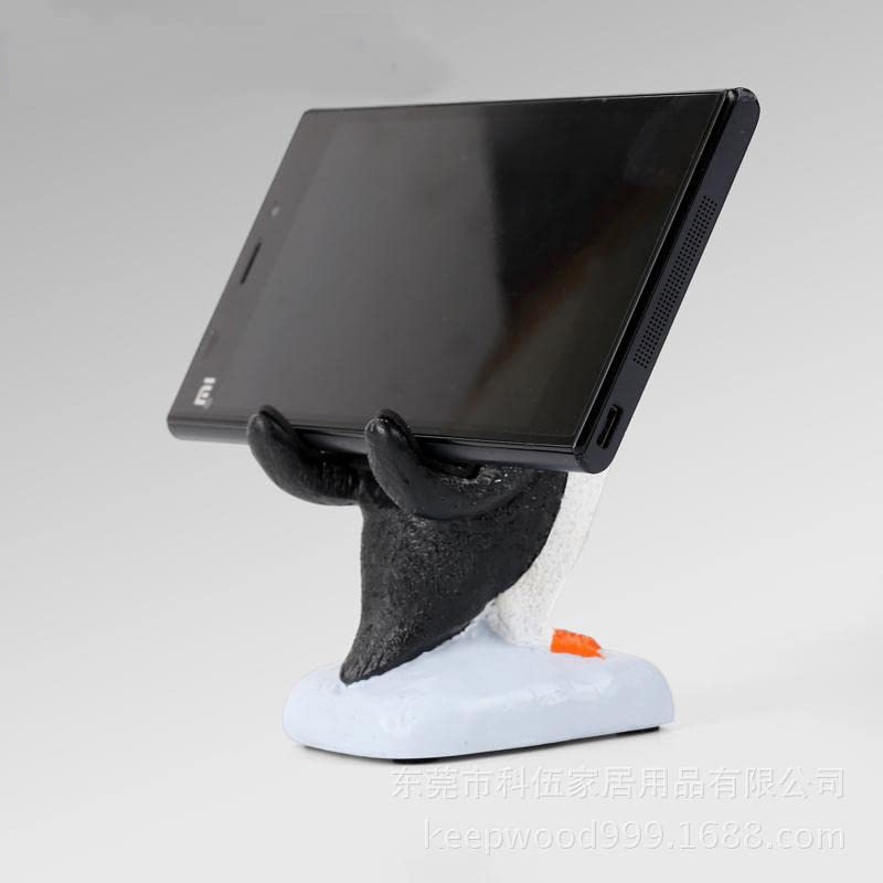 Cute Penguin Phone Stand for iPhone Samsung Huawei - Desk Decor & Holder for Work & Home