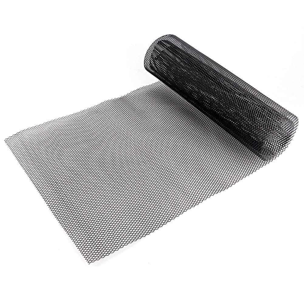 Universal Car Grille Mesh - Black Aluminum Alloy Rhombic Grill Net 3x6mm for Vehicle Body & Bumper Protection | Durable Auto Exterior Upgrade for Trucks, SUVs & Sports Cars