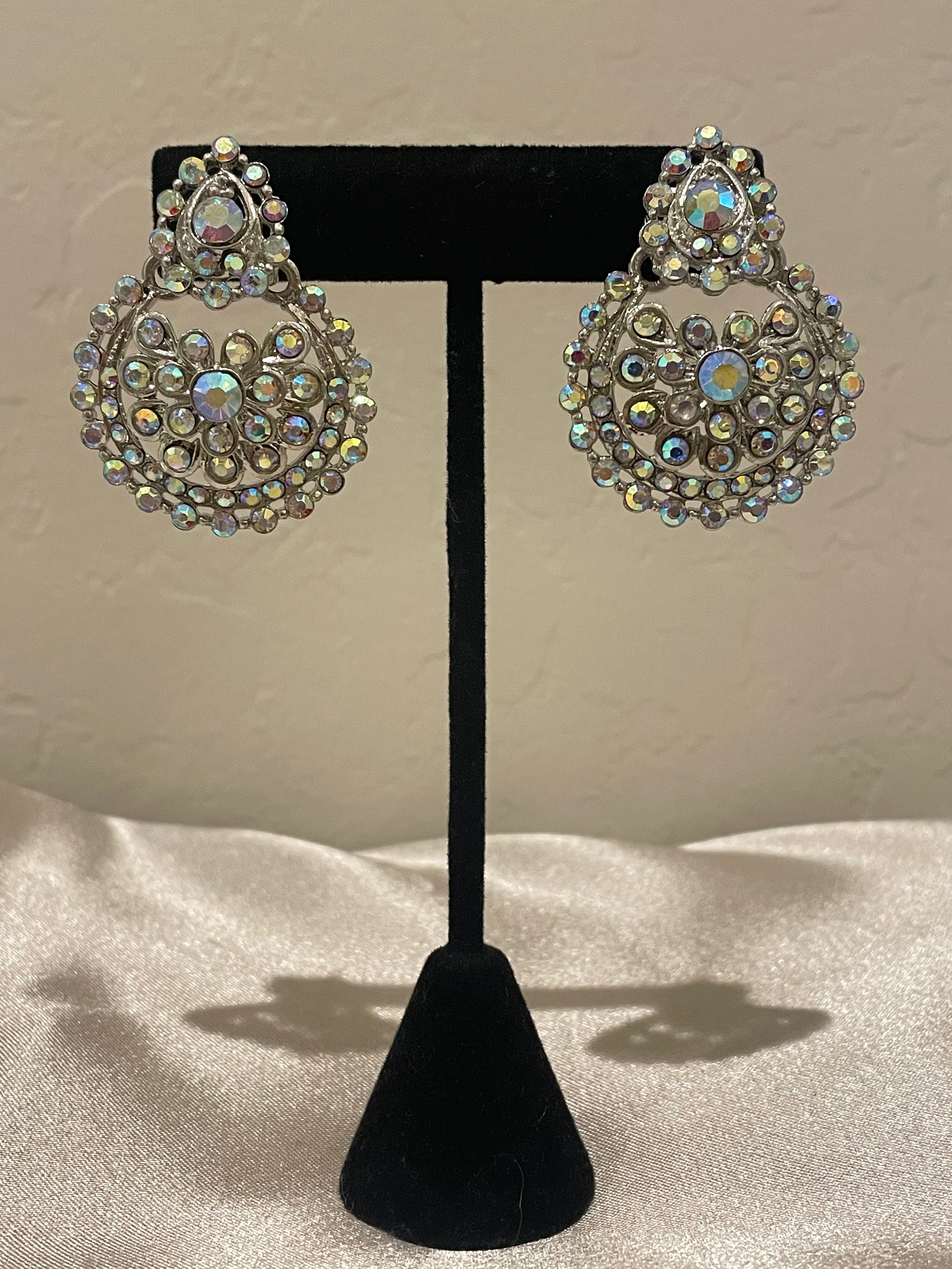 Elegant AD Stone Earrings for Women - Handmade Bohemian Dangle Earrings - Perfect for Parties, Weddings & Everyday Wear