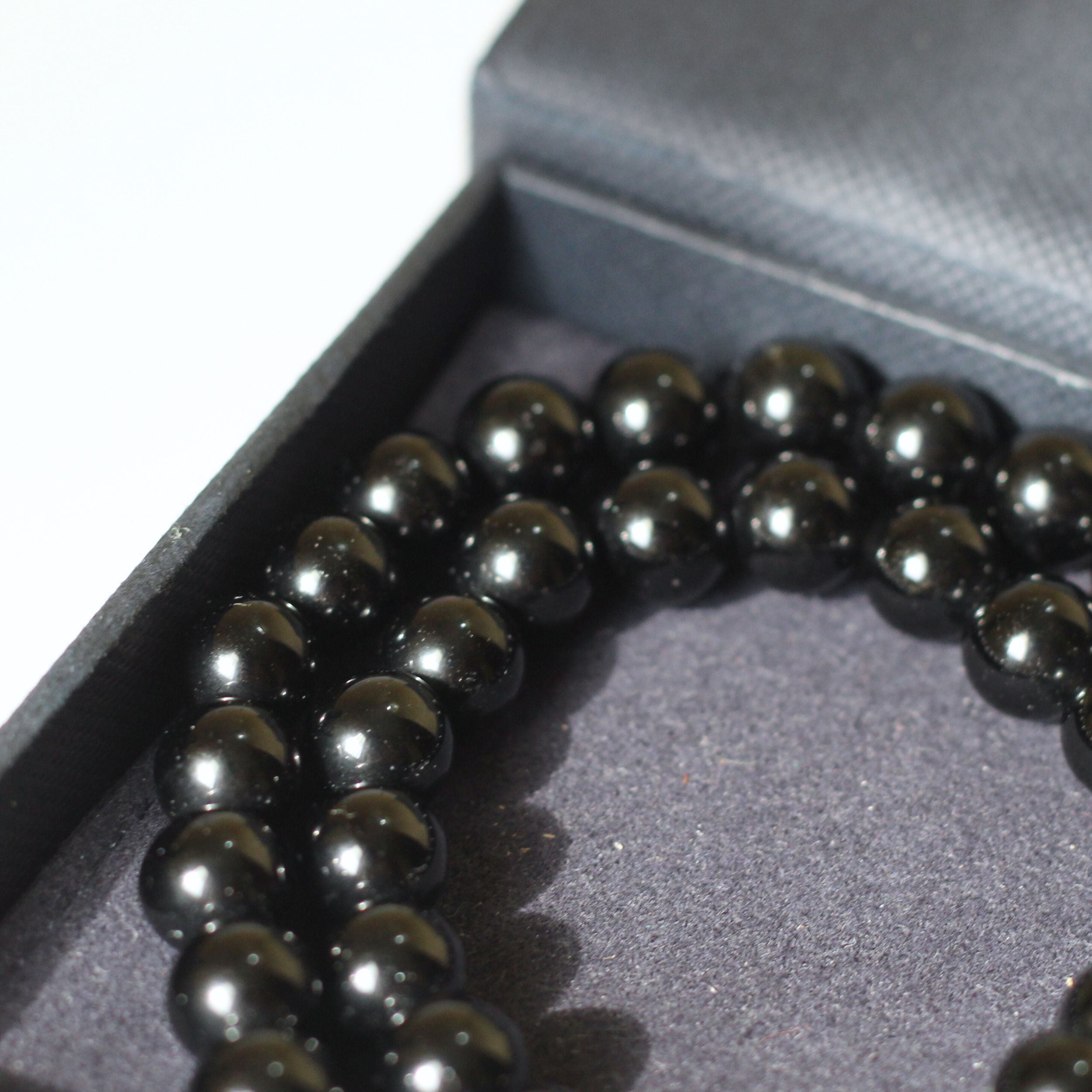 Handmade Obsidian Beaded Necklace for Women - Natural Black Stone Jewelry for Protection & Healing | Perfect for Meditation, Yoga & Spiritual Gifts