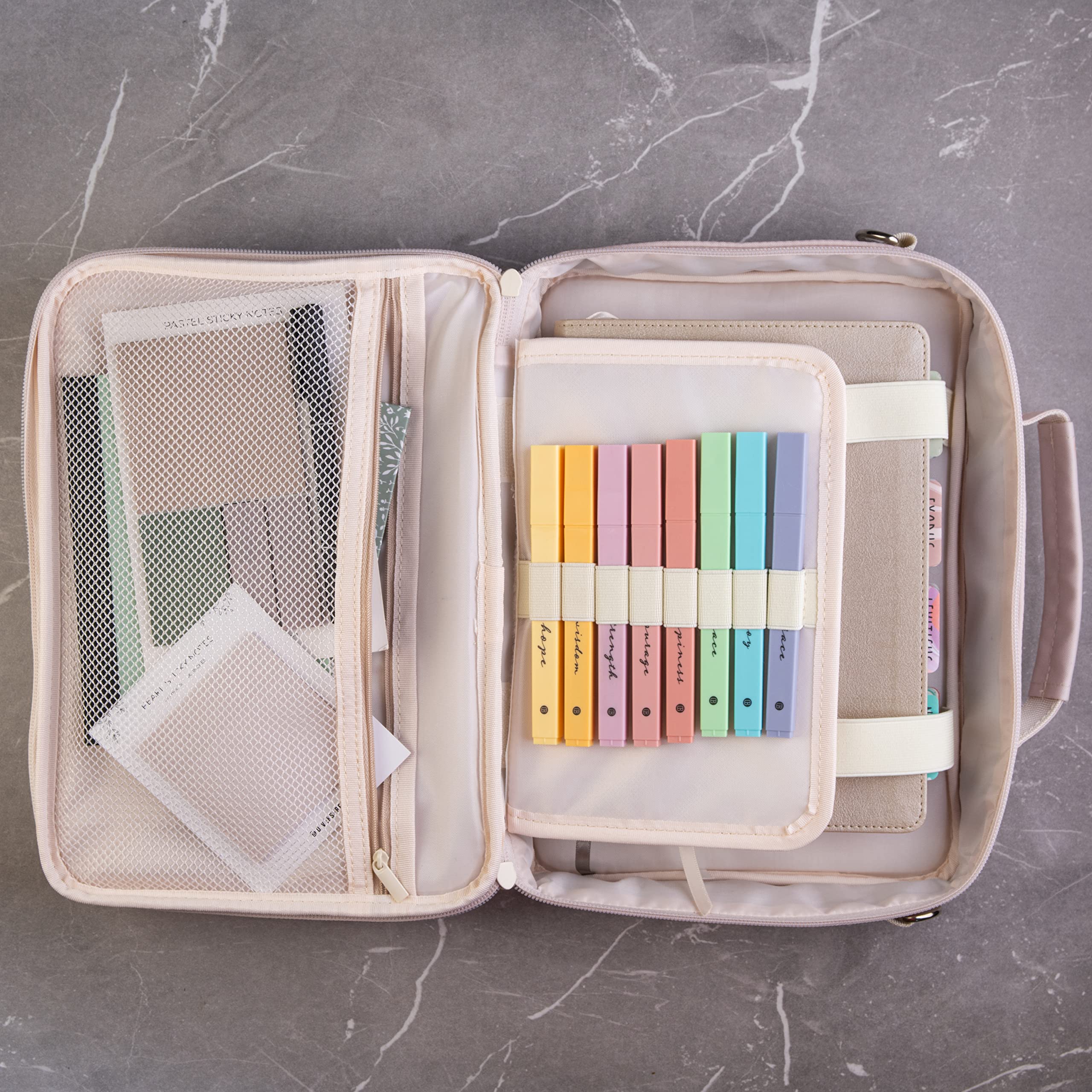 Bible Highlighters 8 Pack - No Bleed Quick Dry Pastel Markers for Bible Study & Journaling
