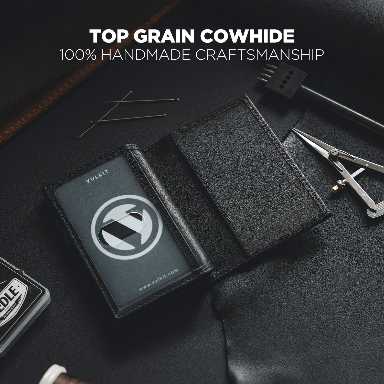 Genuine Leather Slim Pop-up Wallet for Men - Double ID Windows, Holds 12 Cards | RFID Blocking, Minimalist Design | Perfect for Travel, Business & Everyday Carry