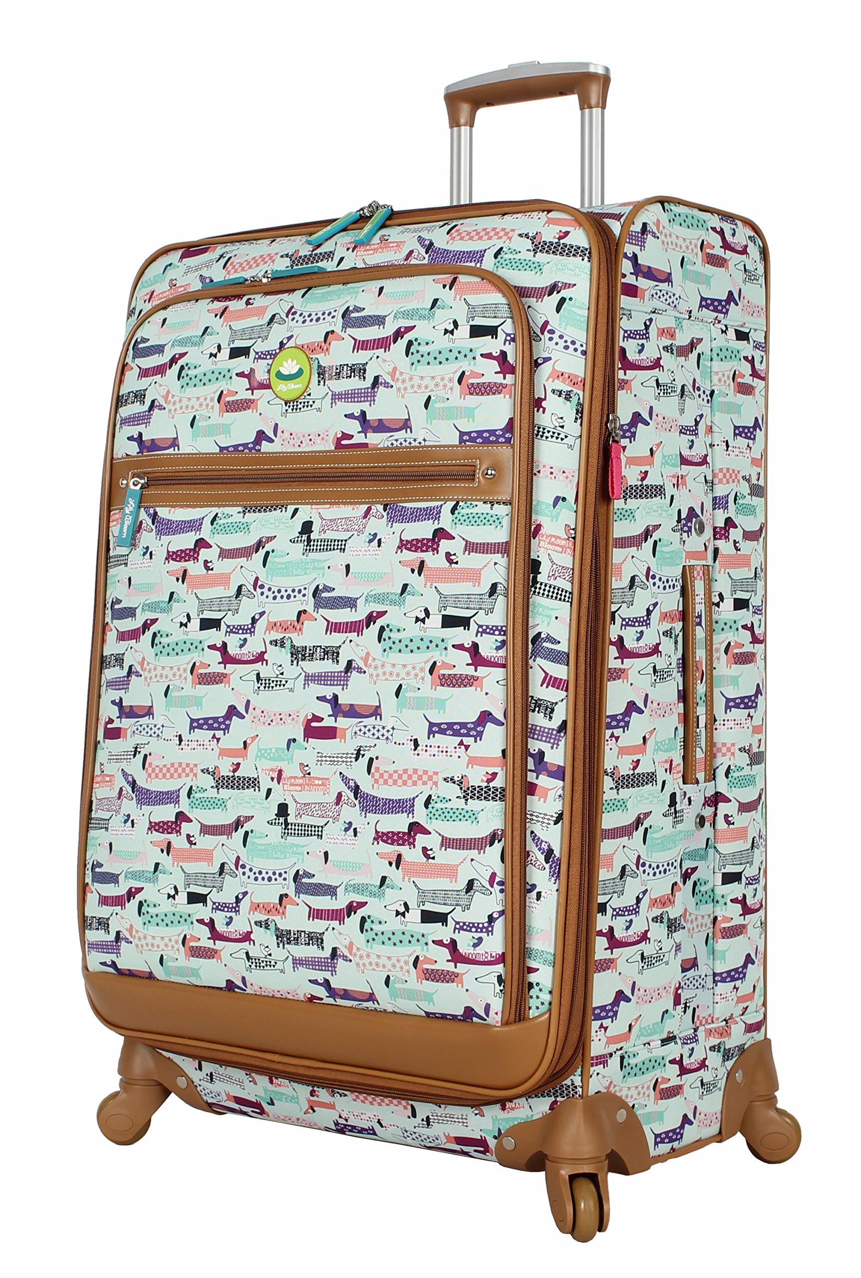 Lily Bloom 4-Piece Luggage Set with Spinner Wheels for Women - Lightweight Expandable Suitcase Collection for Travel, Business Trips & Vacations (Totally Paw Some)