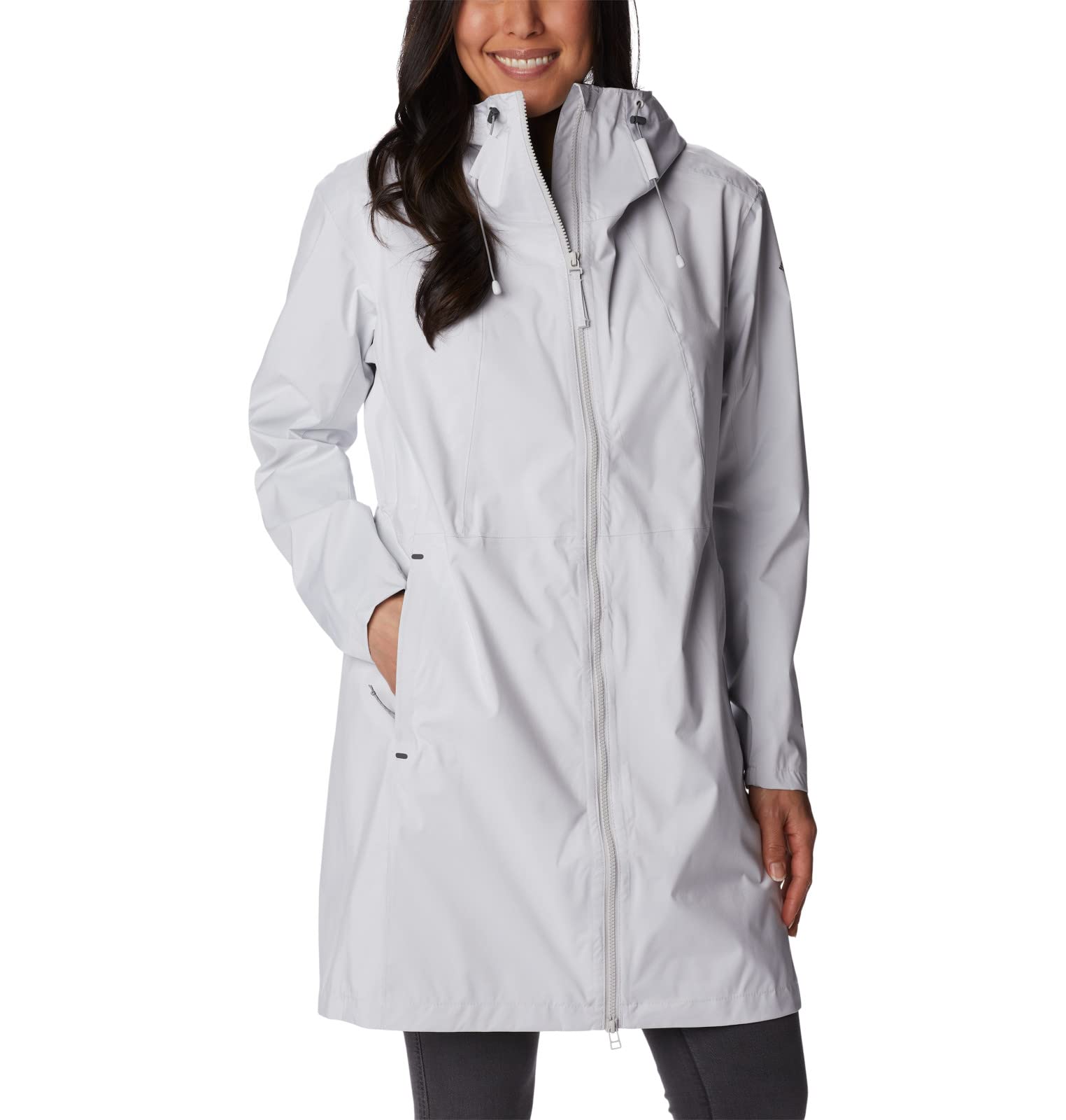 Columbia Women's Weekend Adventure Long Shell Jacket - Waterproof Hiking Raincoat for Outdoor Activities, Camping & Travel