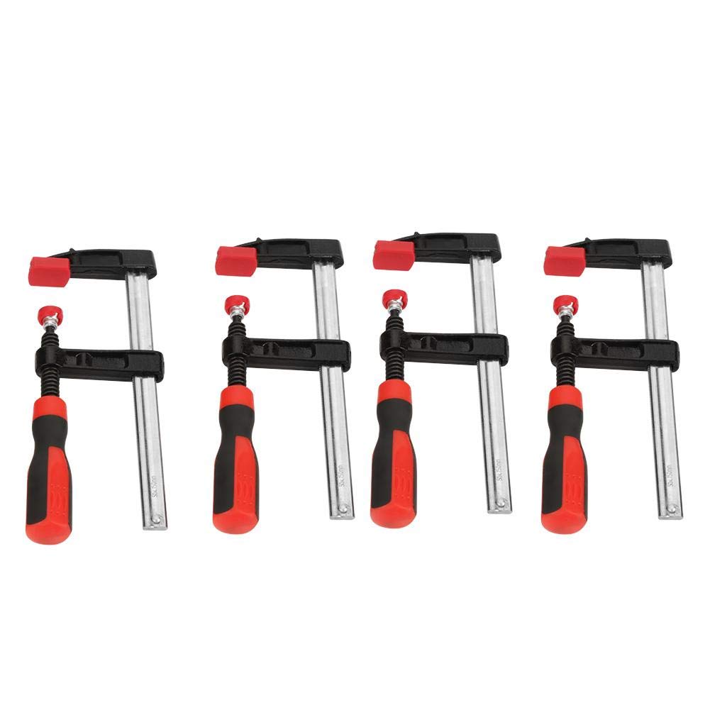 4Pcs Heavy Duty F Clamps 50x150mm - Woodworking Bar Clips for DIY & Crafting
