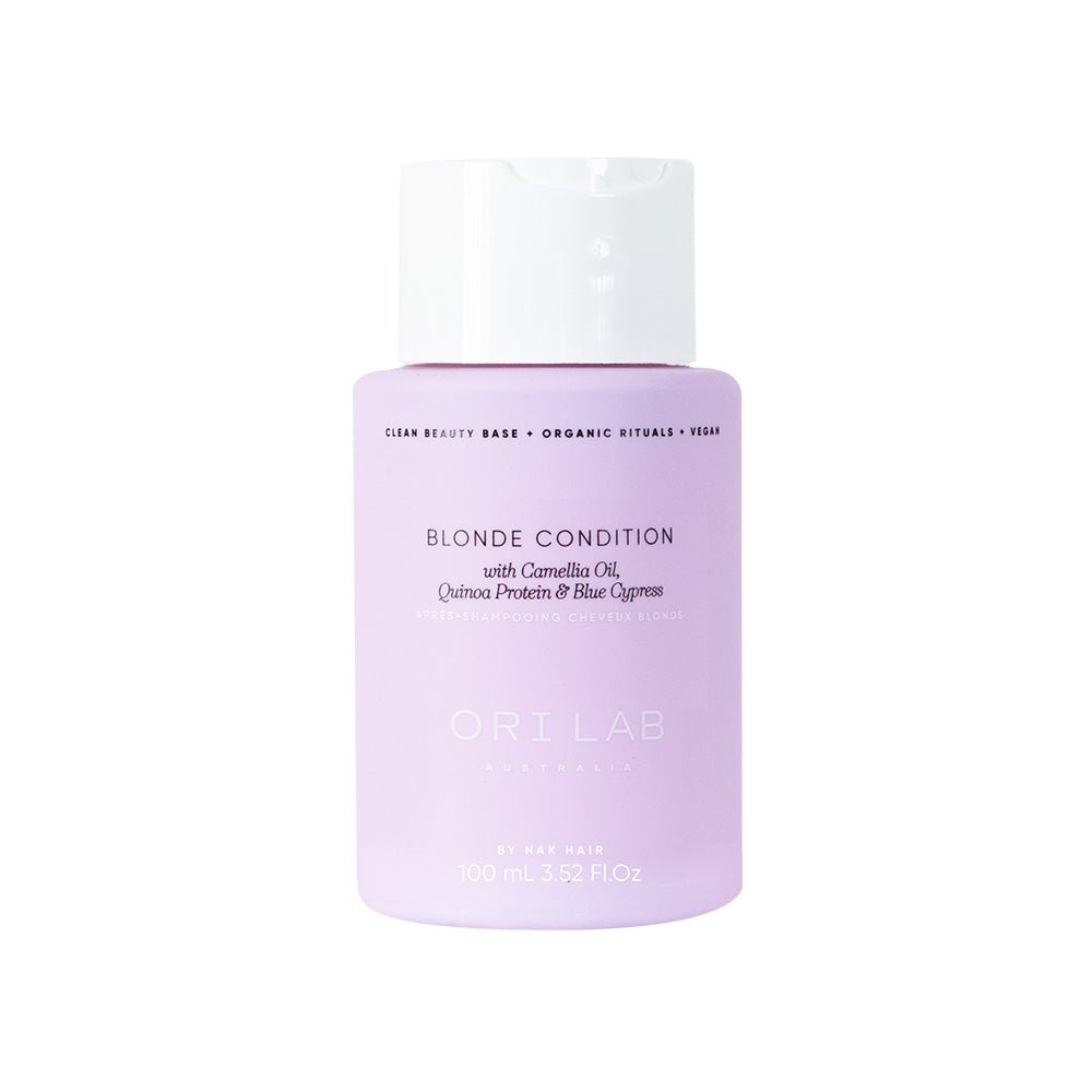 ORI Lab Blonde Conditioner 100ml - Purple Shampoo for Blonde Hair, Tone Correcting & Brightening - Perfect for Salon Quality Blonde & Gray Hair Care at Home