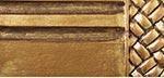 Finial Company Narrow Fluted Wood Pole - Flat Black with Gold Accent - Decorative Curtain Rod for Living Room, Bedroom & Window Treatments