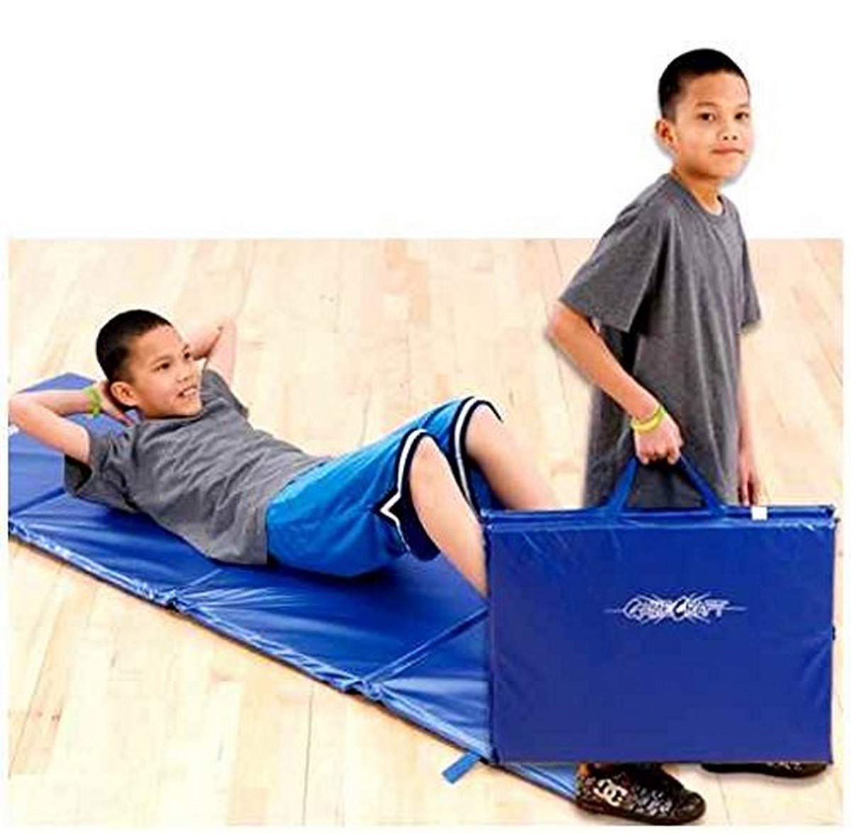 Premium Non-Slip Yoga Exercise Mat - Blue - Extra Thick & Eco-Friendly for Home Workouts, Pilates, and Fitness Training