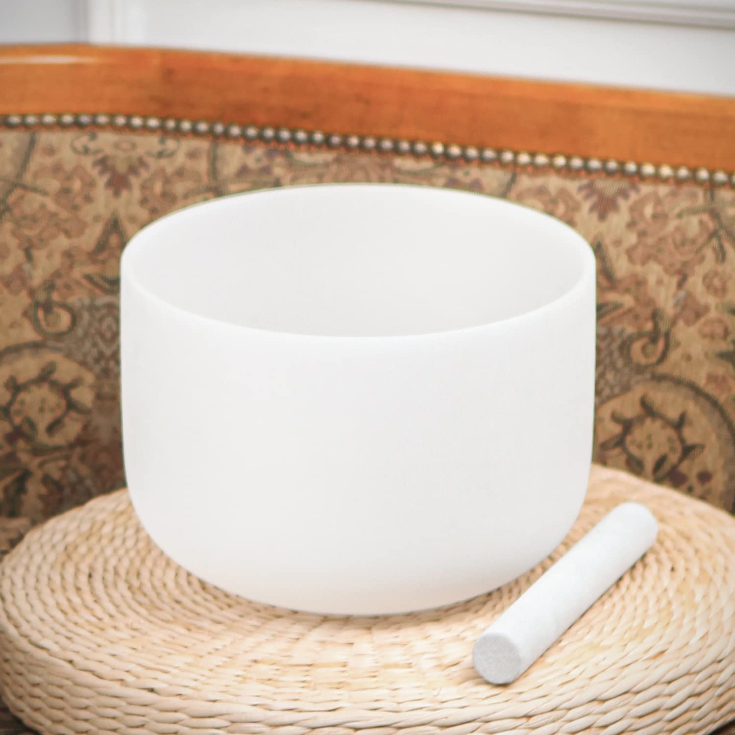 10 Inch 432Hz Crystal Singing Bowl - D Note Sacral Chakra Sound Healing Bowl with Carrying Case for Yoga, Meditation & Sound Therapy | Perfect for Relaxation, Stress Relief & Energy Balancing