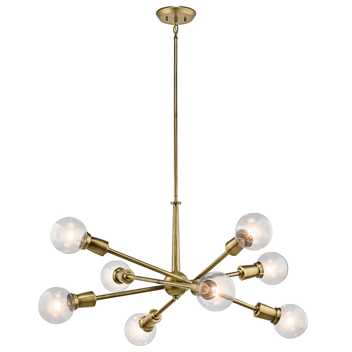 Callaway Sputnik Chandelier - Modern 8-Light Crystal Ceiling Fixture for Dining Room & Living Room Lighting