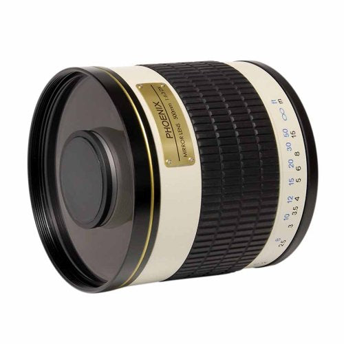 Phoenix P09081 TDX 500mm F/6.3 Mirror Telephoto Lens for Wildlife & Sports Photography - Perfect for Bird Watching, Nature Shots, and Long-Distance Shooting
