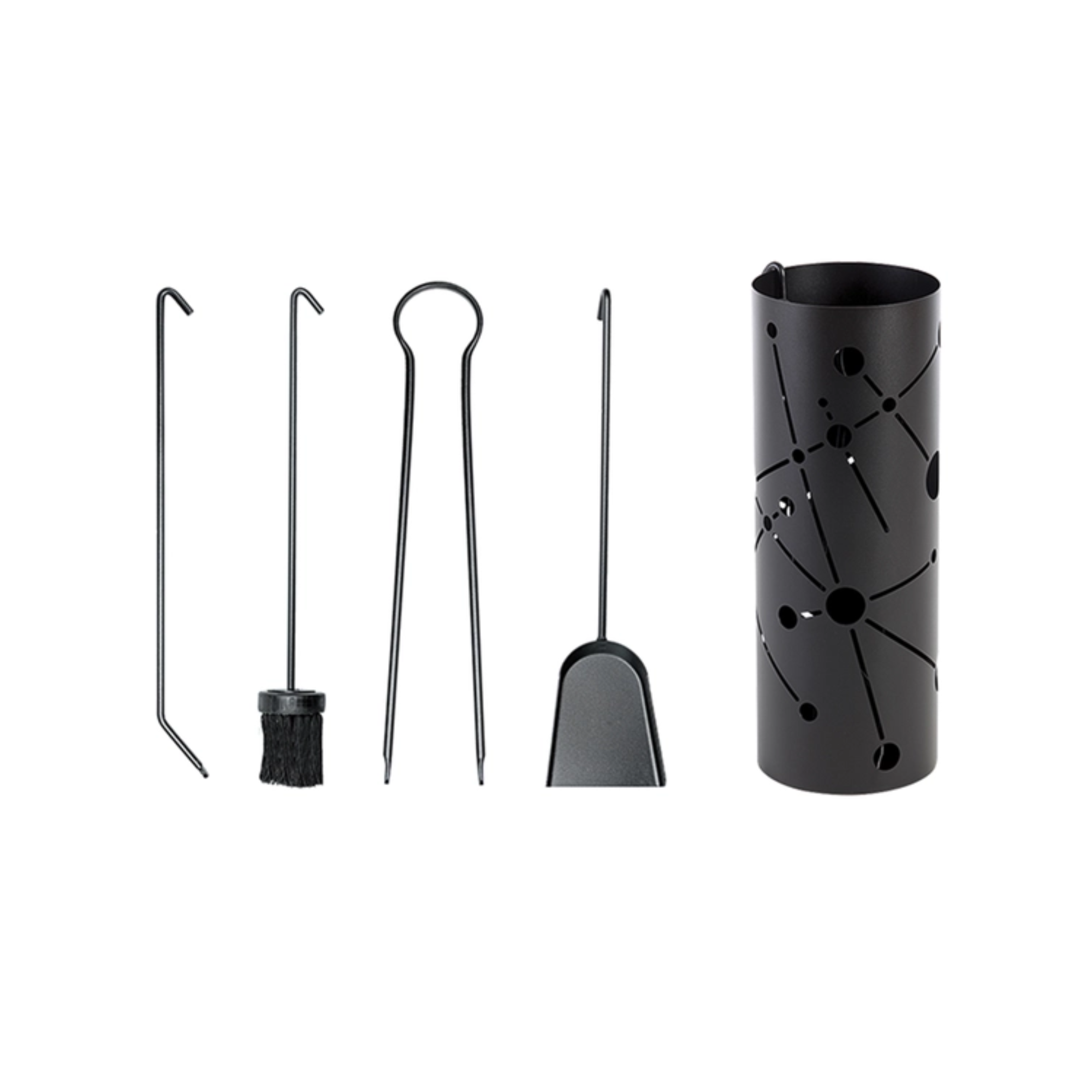 Osburn Spektra Fireplace Tool Set AC02631 - Heavy Duty Fireplace Accessories for Wood Stove, Fire Pit & Outdoor Use - Perfect for Camping, Backyard & Home Heating