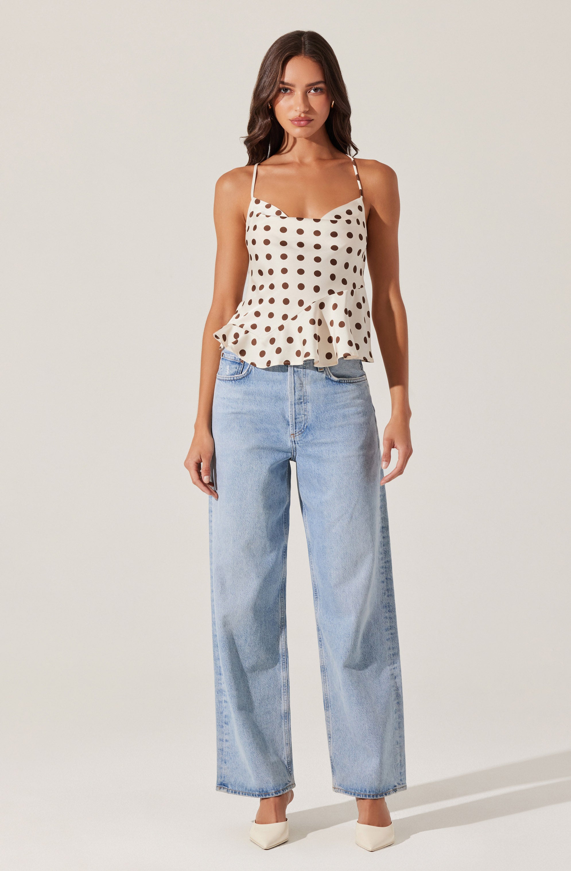 Everli Polka Dot Women's Blouse - Stylish & Comfortable Casual Top for Work, Date Night & Everyday Wear