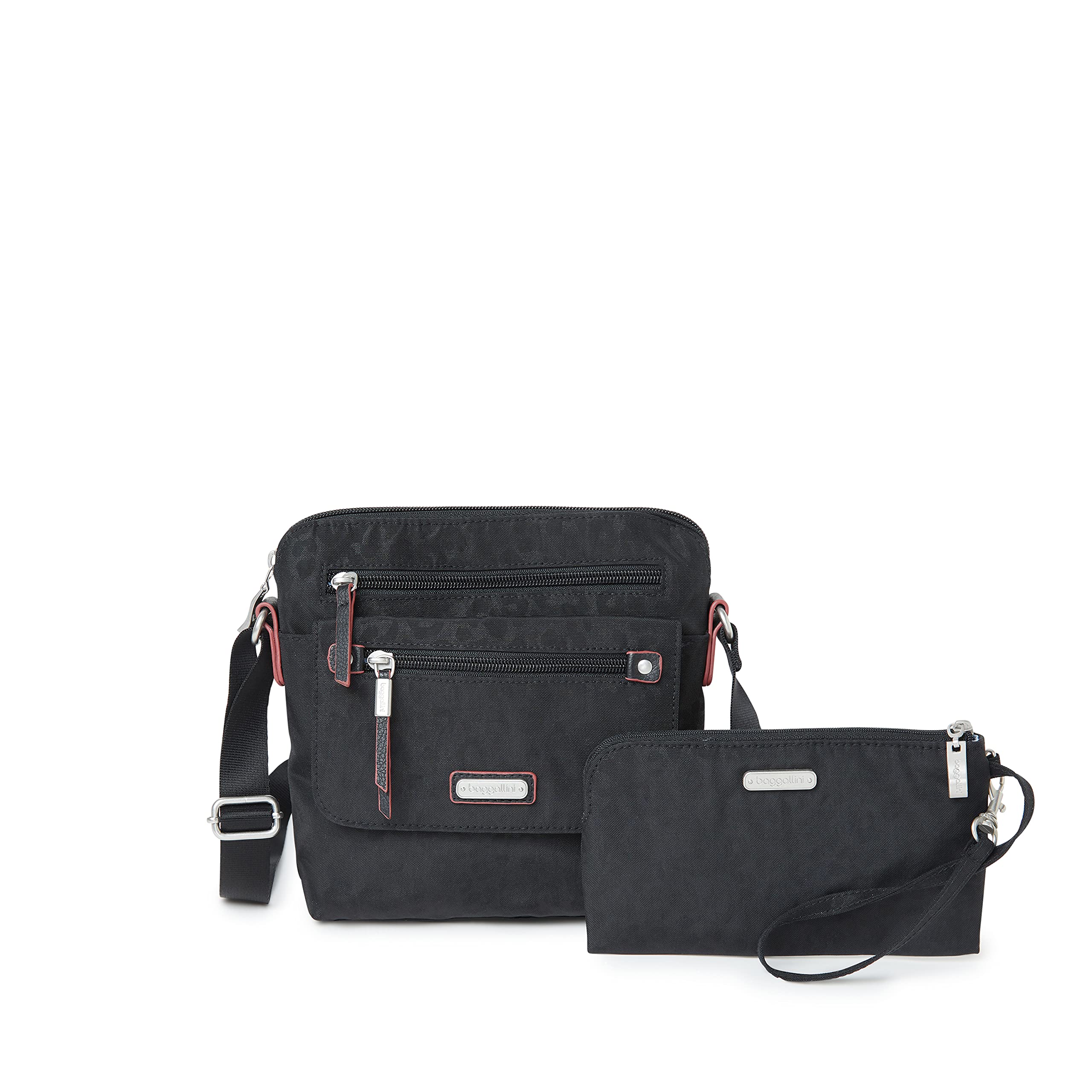 Baggallini Escape RFID Blocking Crossbody Bag with Phone Wristlet - Secure Travel Purse for Women, Everyday Use & Commuting