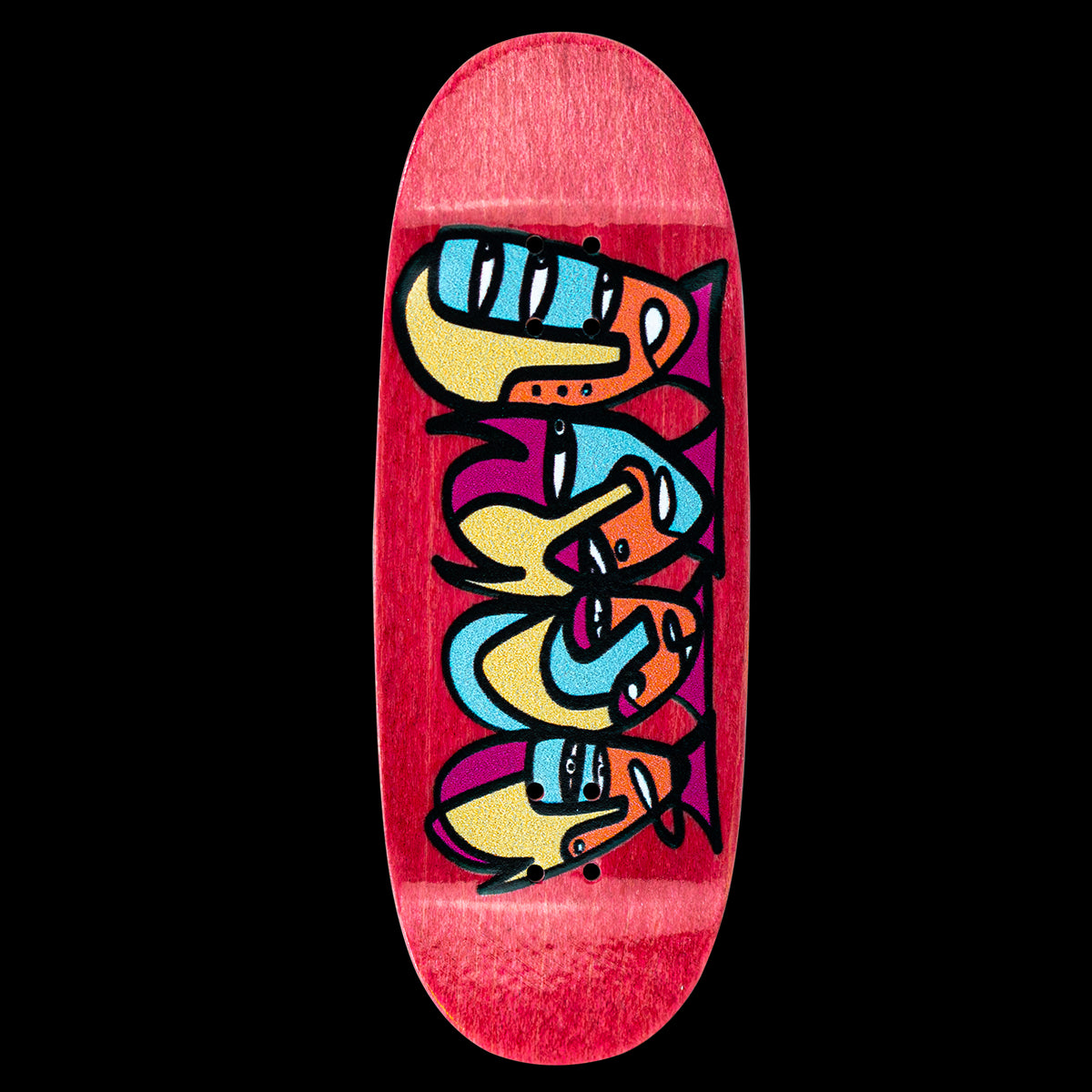 Premium Fingerboard Deck - Sonny Mountain Red | High-Quality Tech Deck for Skateboard Enthusiasts | Perfect for Tricks, Collecting & Indoor Skateboarding Practice
