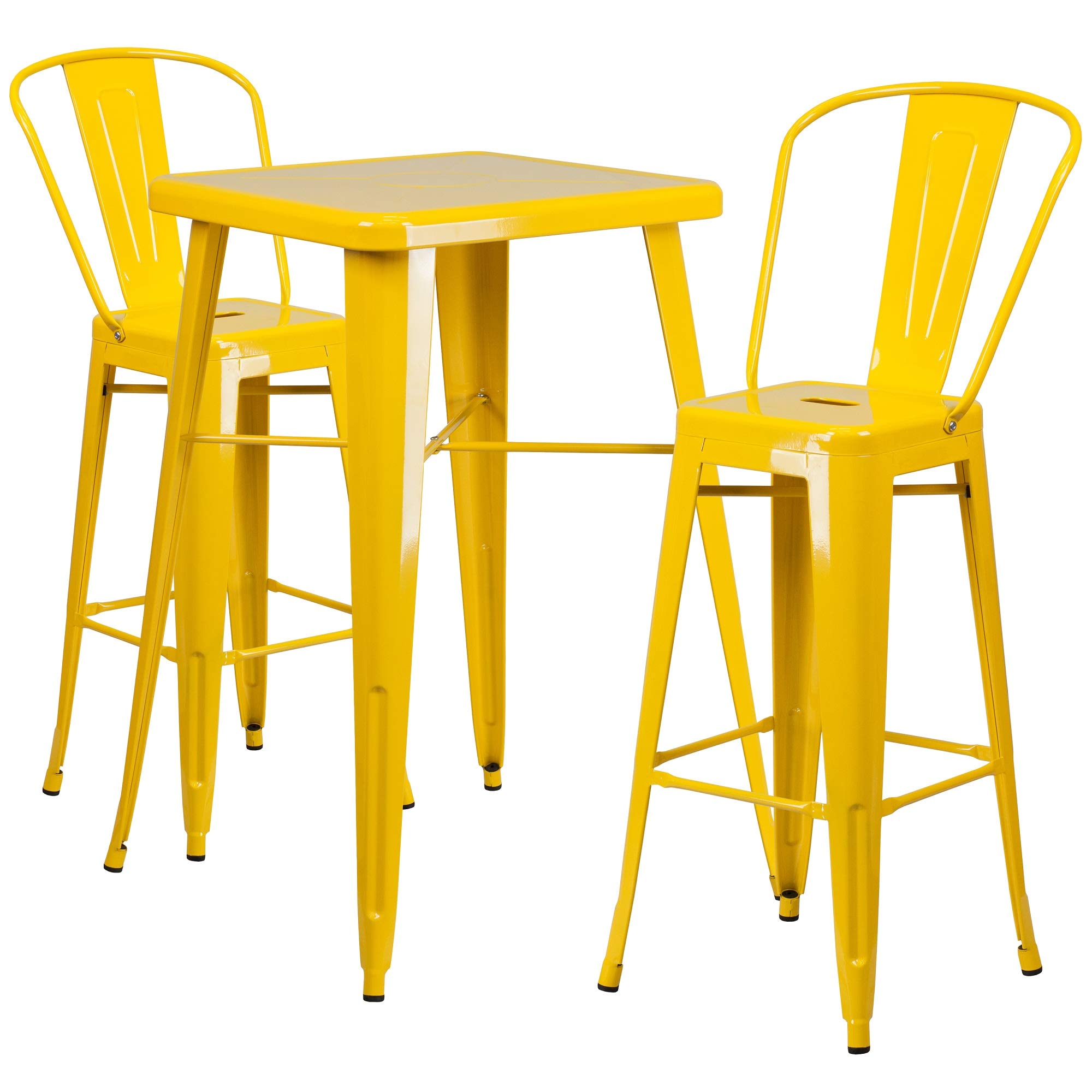 F&F Furniture Group 3-Piece Yellow Bistro Set - 45.25