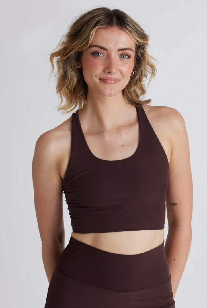 Chai Crisscross Tank Top for Women - Soft Breathable Yoga Workout Shirt - Perfect for Gym, Running & Casual Wear