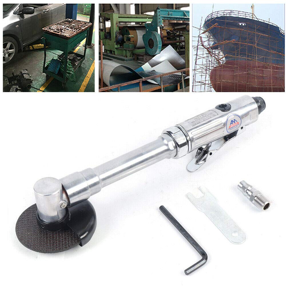18000 RPM Long Handle Air Angle Grinder - 3