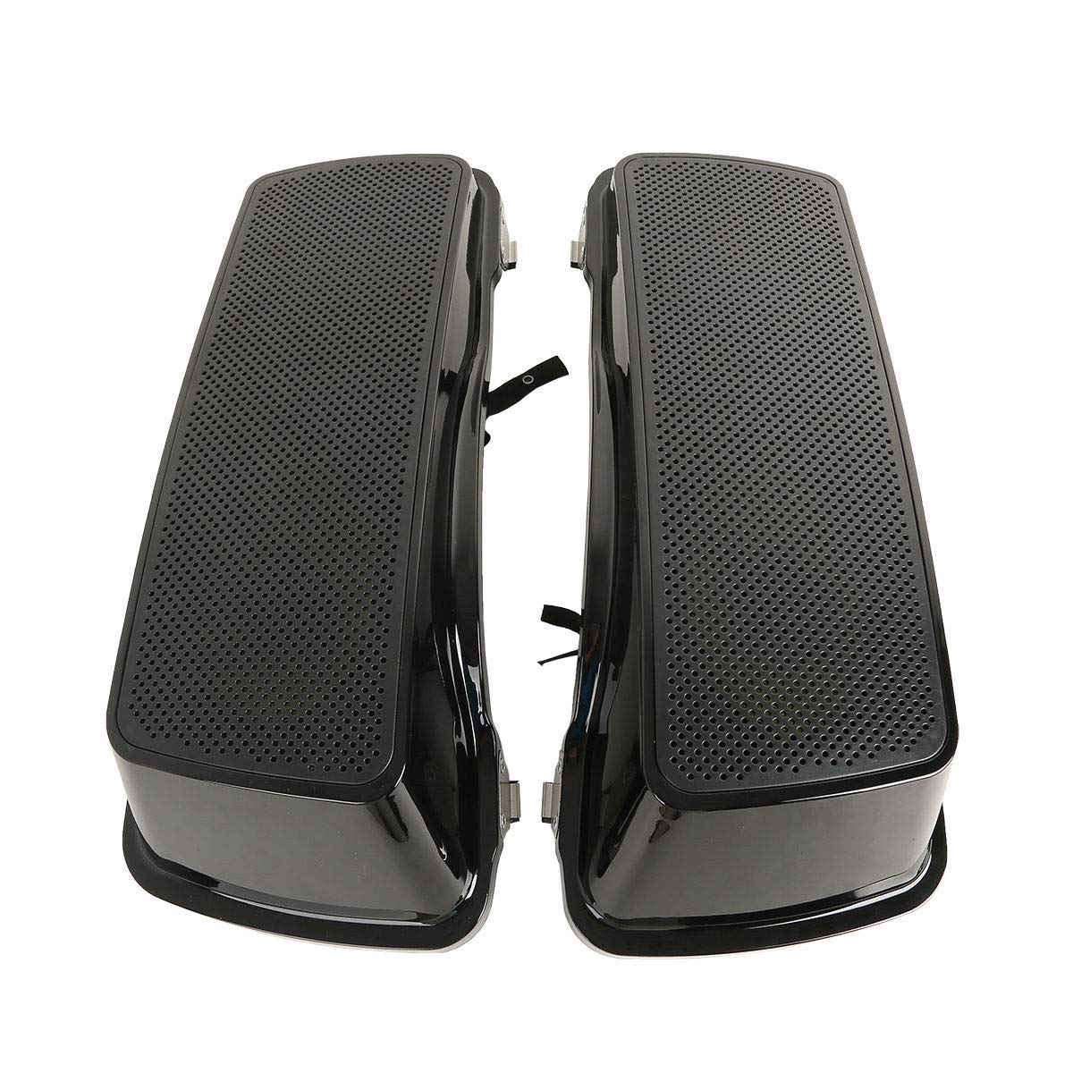 TCT-MOTORPARTS 6x9 Inch Saddlebag Speaker Lids with 4 Speakers - Compatible with Harley Touring Road King, Street Glide, Electra Glide Ultra Classic 1994-2013 - Perfect for Motorcycle Audio Upgrades & Long Rides