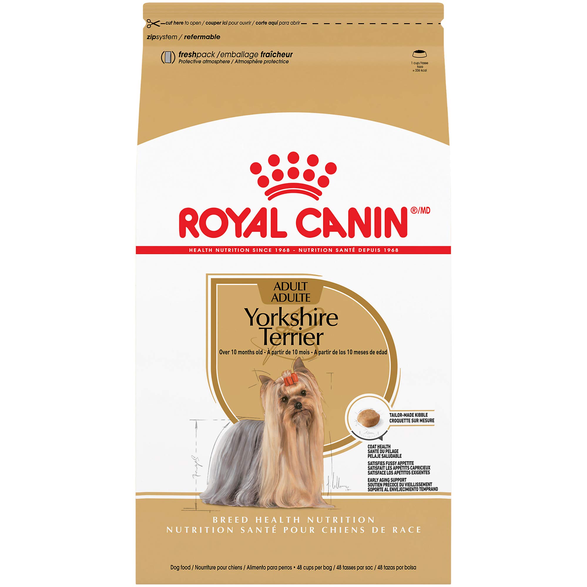Royal Canin Yorkshire Terrier Adult Dry Dog Food - Breed Specific Nutrition for Small Dogs | Perfect for Daily Meals & Training Treats