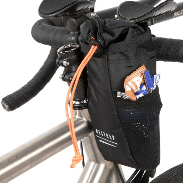 Restrap Race Stem Bag - Lightweight & Durable Bike Handlebar Bag for Road & Mountain Biking - Perfect for Snacks, Phone & Essentials on Cycling Adventures