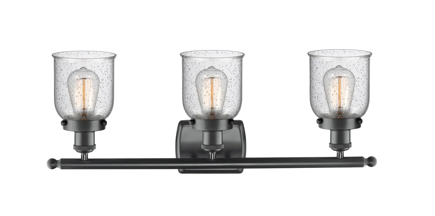 Ballston Collection 916-3W-BK-G54-LED Black Transitional LED Bathroom Vanity with Mirror - Modern Lighting for Master Bath, Guest Bath & Powder Room