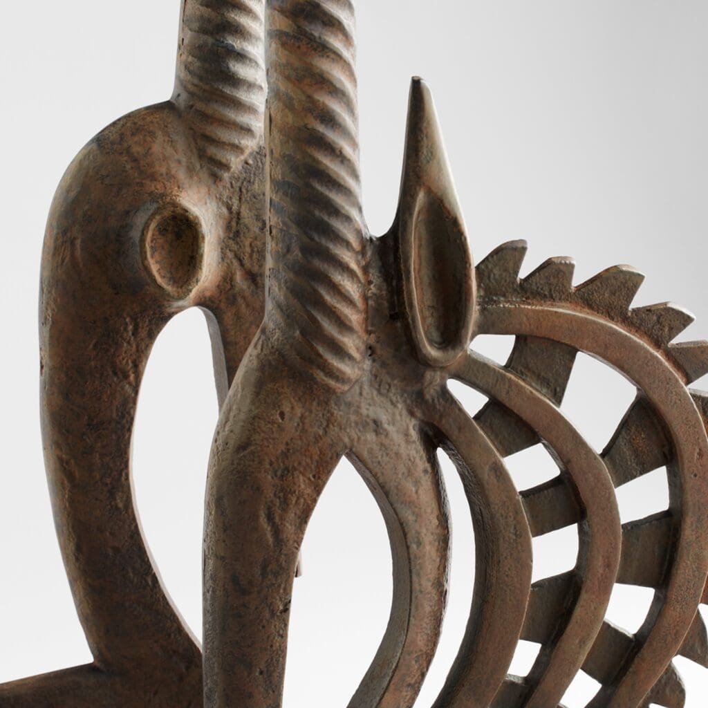 Cyan Design 11671 Antelope Chi Wara Rustic Wooden Sculpture - Handcrafted African Tribal Home Decor for Living Room, Office & Gift Giving