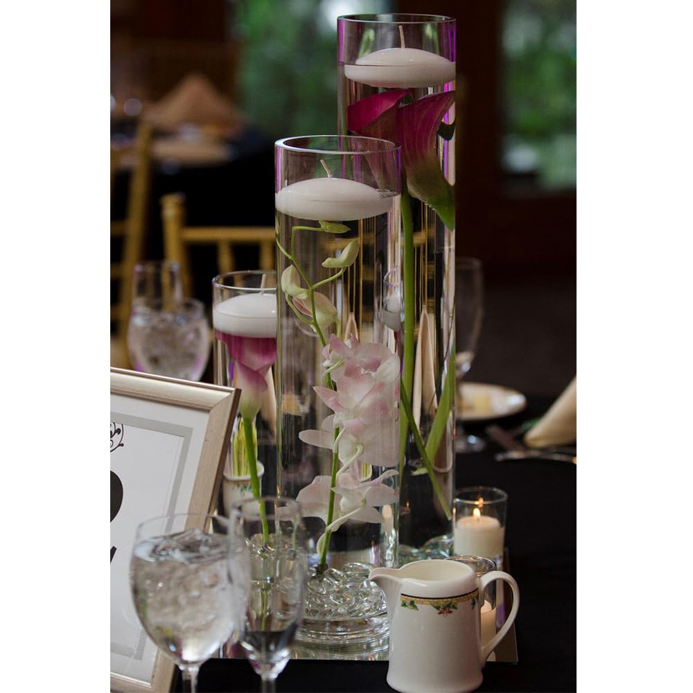 Premium Clear Cylinder Glass Vases - 3