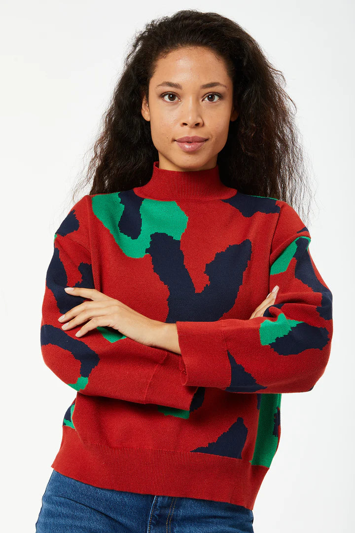 Jeremy Jumper (Red) - Stylish Cotton Knit Sweater for Men | Perfect for Casual Wear, Office Outfits & Winter Fashion